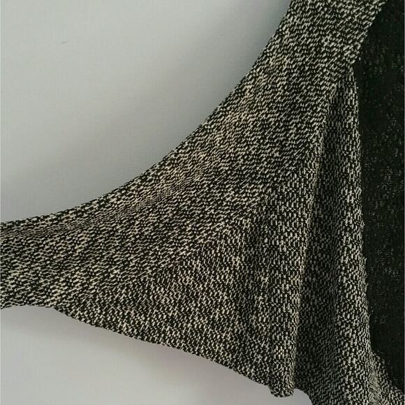 Poof! Black Sweater With Lace Panel Size Large - Picture 4 of 7